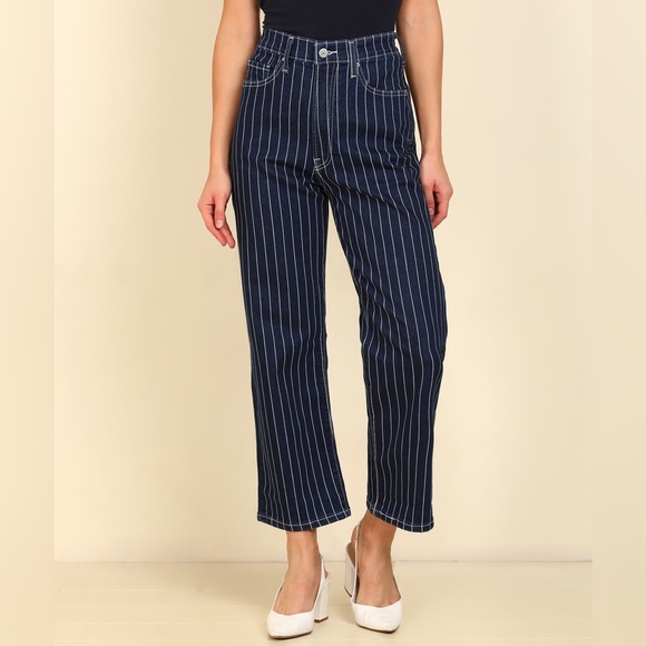 Levis Wedgie Straight Jeans - Stripe - Picture 8 of 8